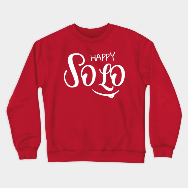 Happy Solo Crewneck Sweatshirt by Athikan